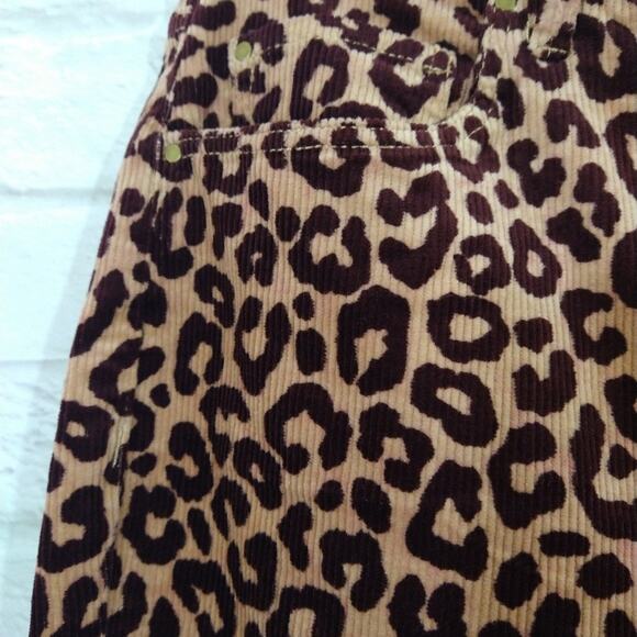 O Ann Taylor Brown Cheetah Animal Print Highest Rise Skinny Corduroy Pants NWT 2 - Picture 3 of 10